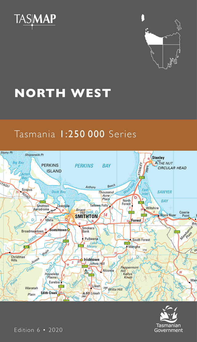 Cover of North West 1:250 000 map