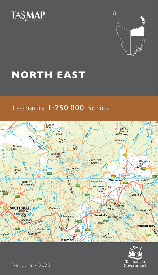 Cover of North East 1:250 000 map