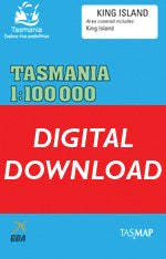 Cover of digital King Island 1:100 000 Series map