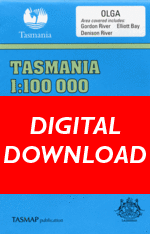 Cover of digital Olga 1:100 000 Series map