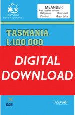 Cover of digital Meander 1:100 000 Series map