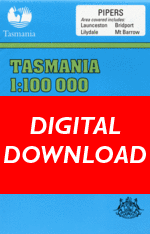 Cover of digital Pipers 1:100 000 Series map