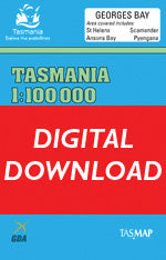 Cover of digital Georges Bay 1:100 000 Series map