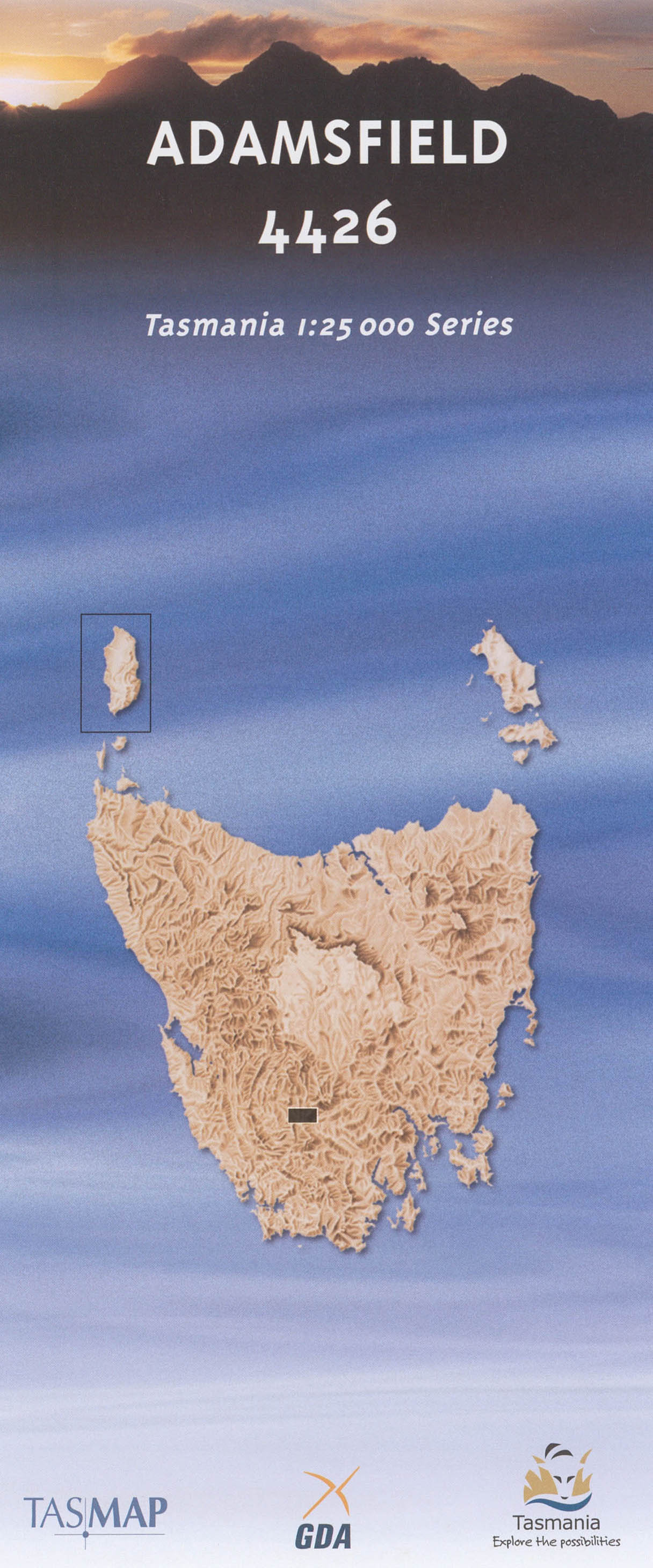 Adamsfield 1:25000 Topographic/Cadastral Map