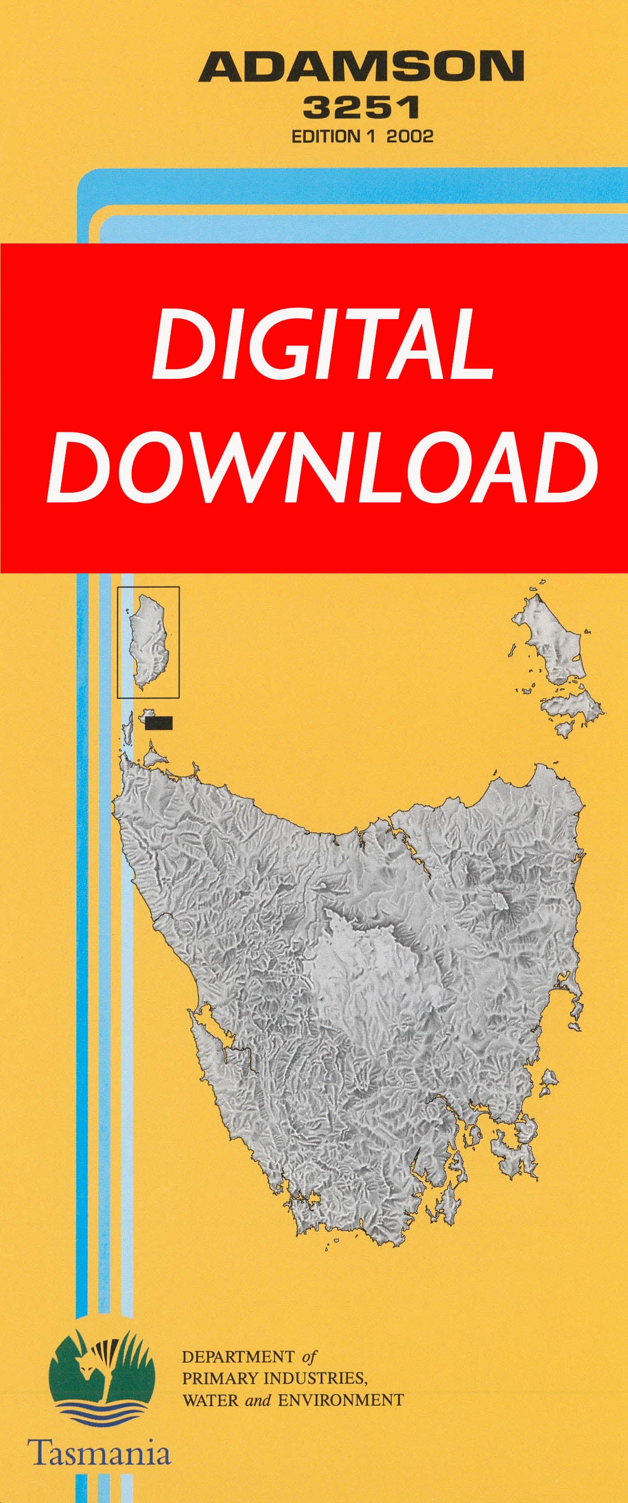 Cover of digital Adamson 3251 1:25 000 map