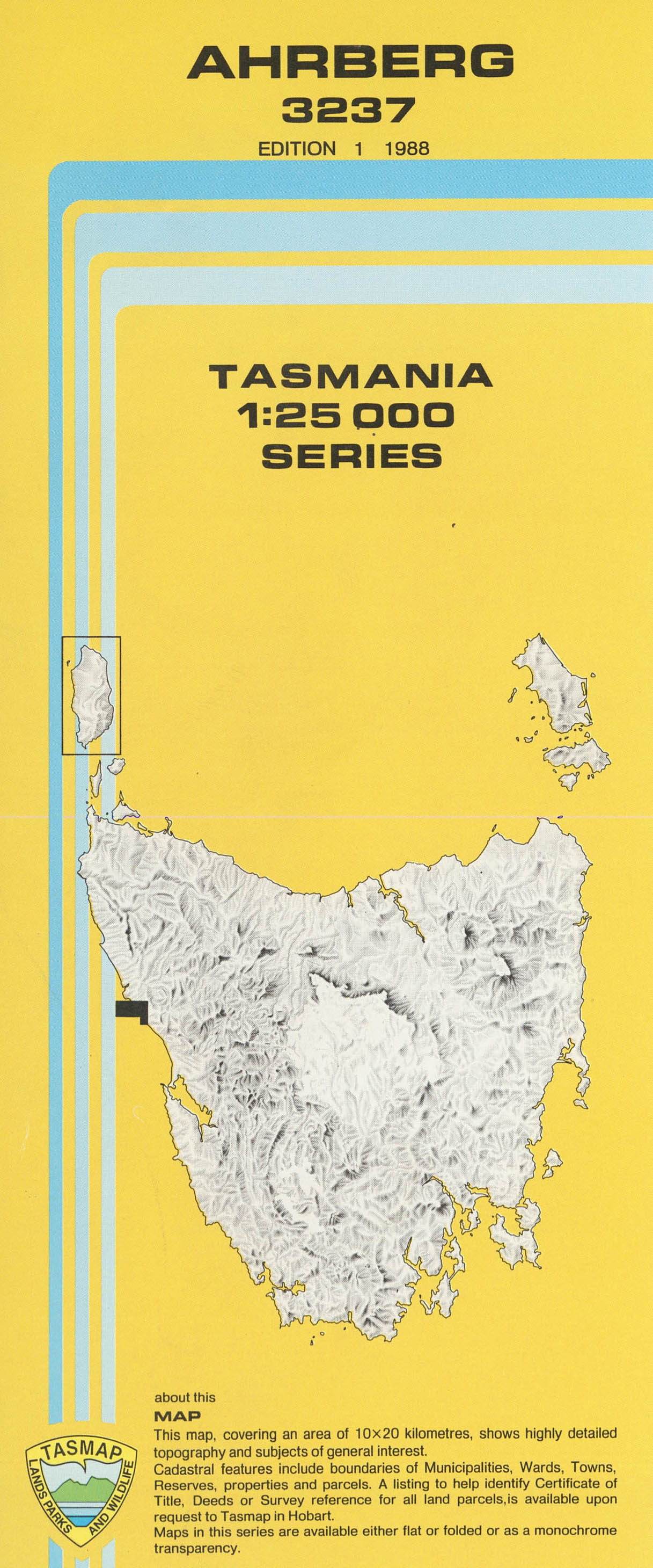 Ahrberg 1:25000 Topographic/Cadastral Map