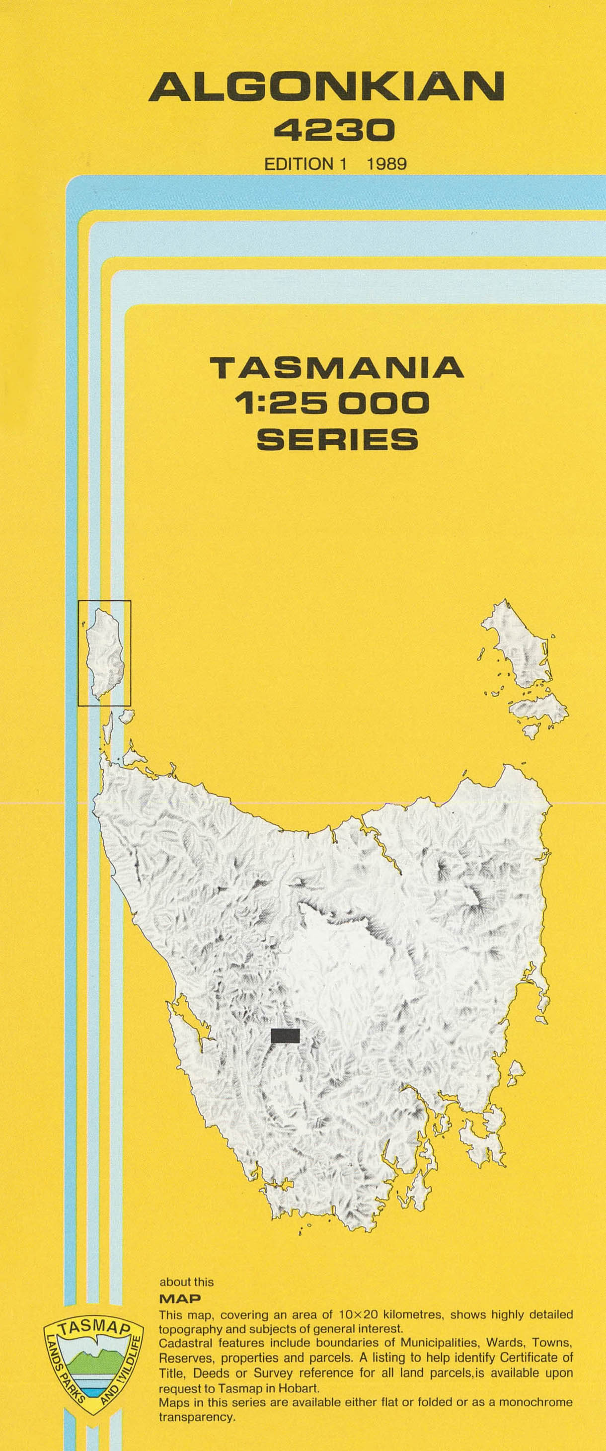Algonkian 1:25000 Topographic/Cadastral Map