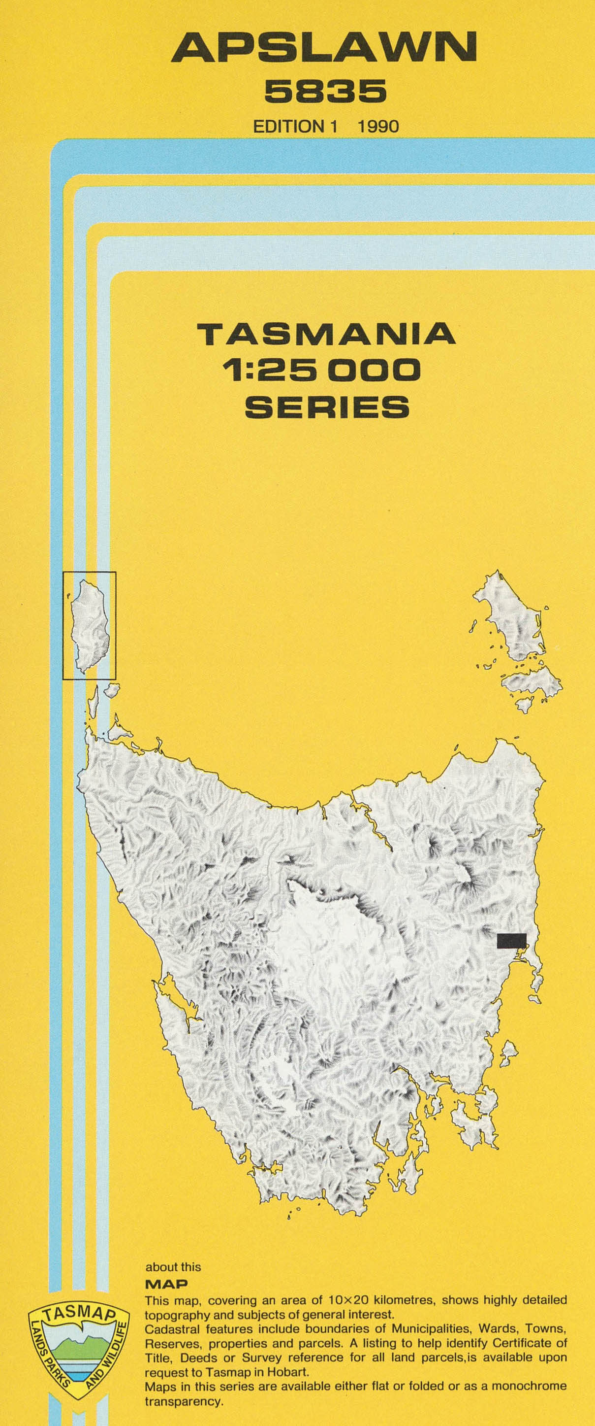 Apslawn 1:25000 Topographic/Cadastral Map