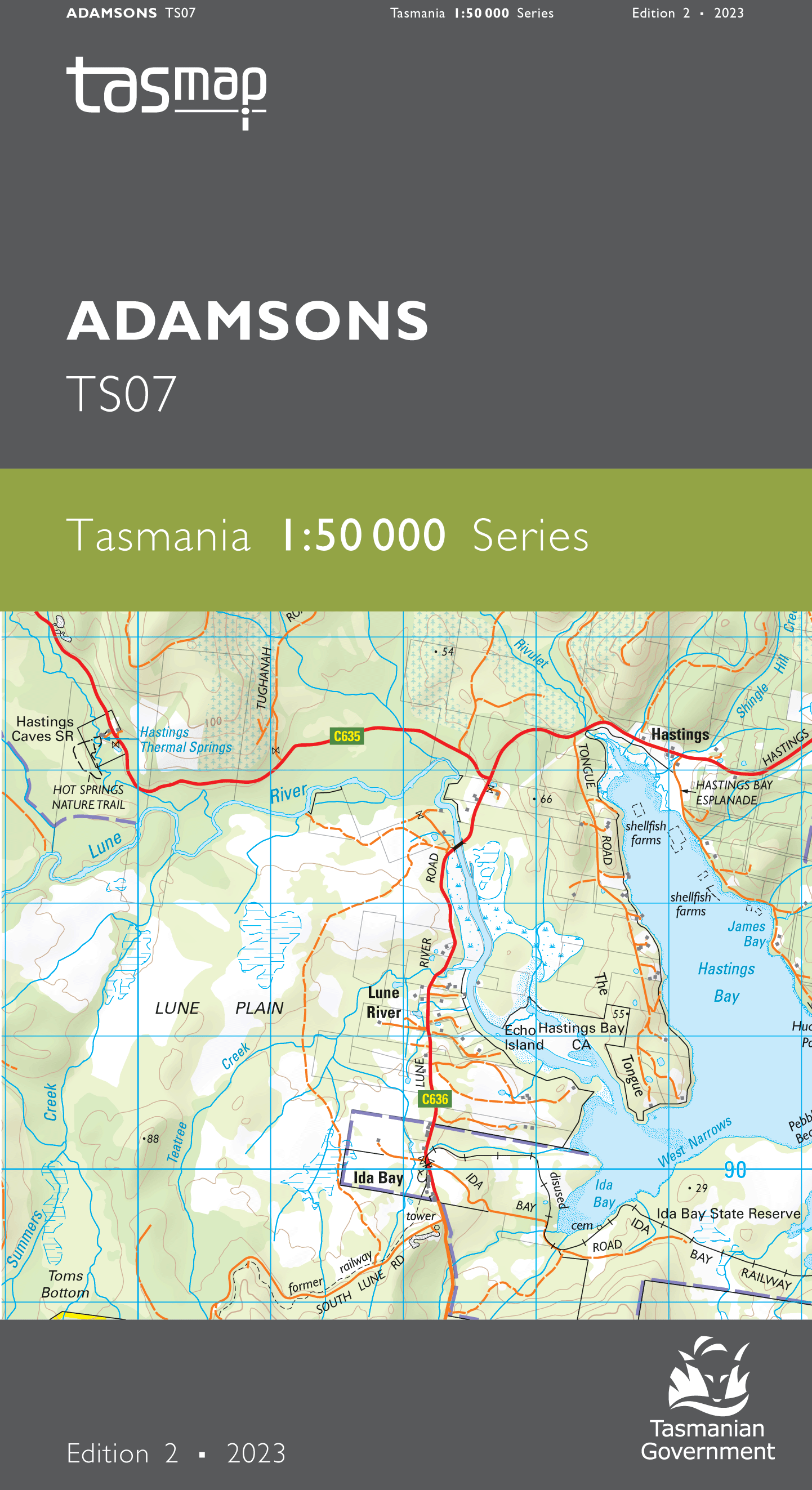 Cover of Adamsons TS07 1:50 000 Series map