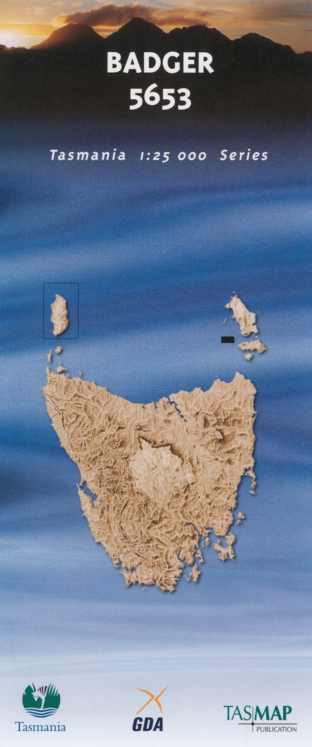 Badger 1:25000 Topographic/Cadastral Map