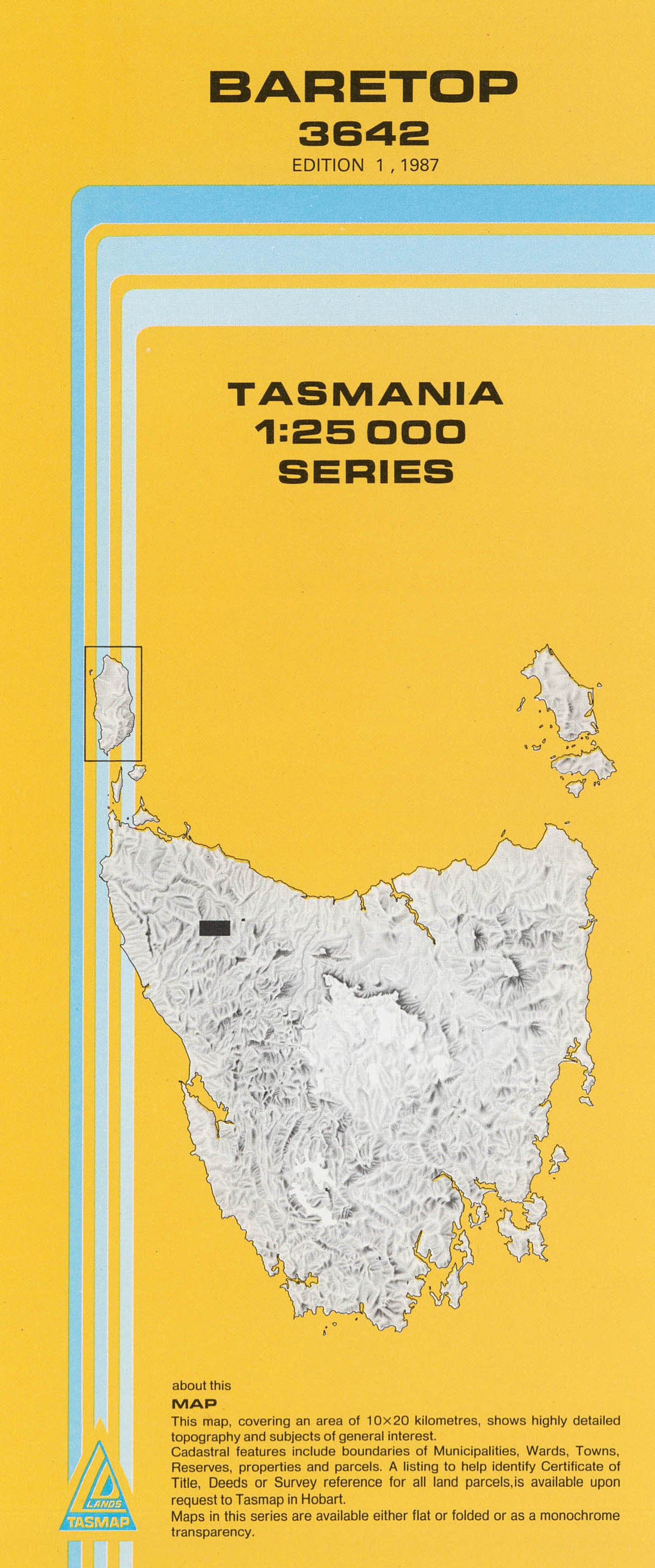 Baretop 1:25000 Topographic/Cadastral Map