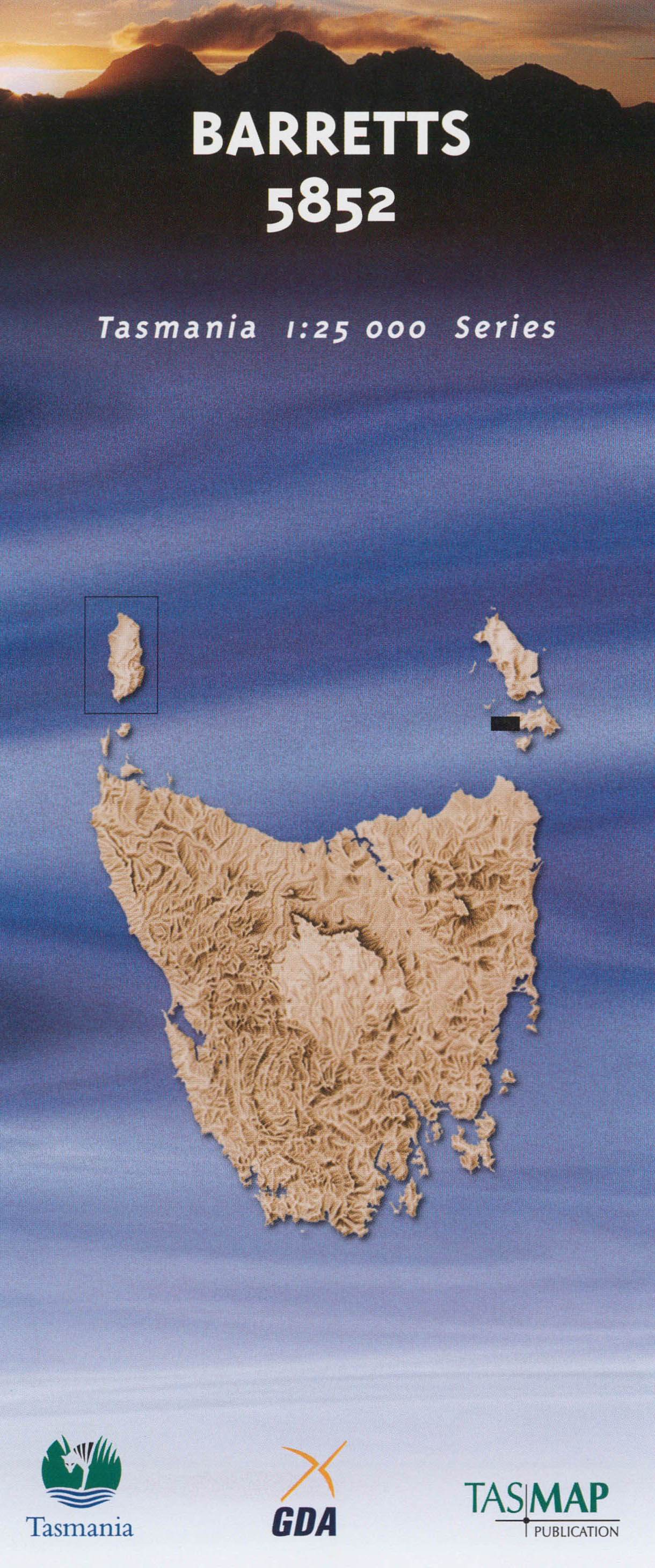 Barretts 1:25000 Topographic/Cadastral Map