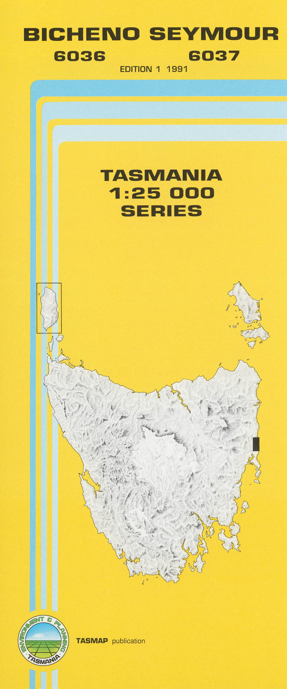 Bicheno-Seymour 1:25000 Topographic/Cadastral Map