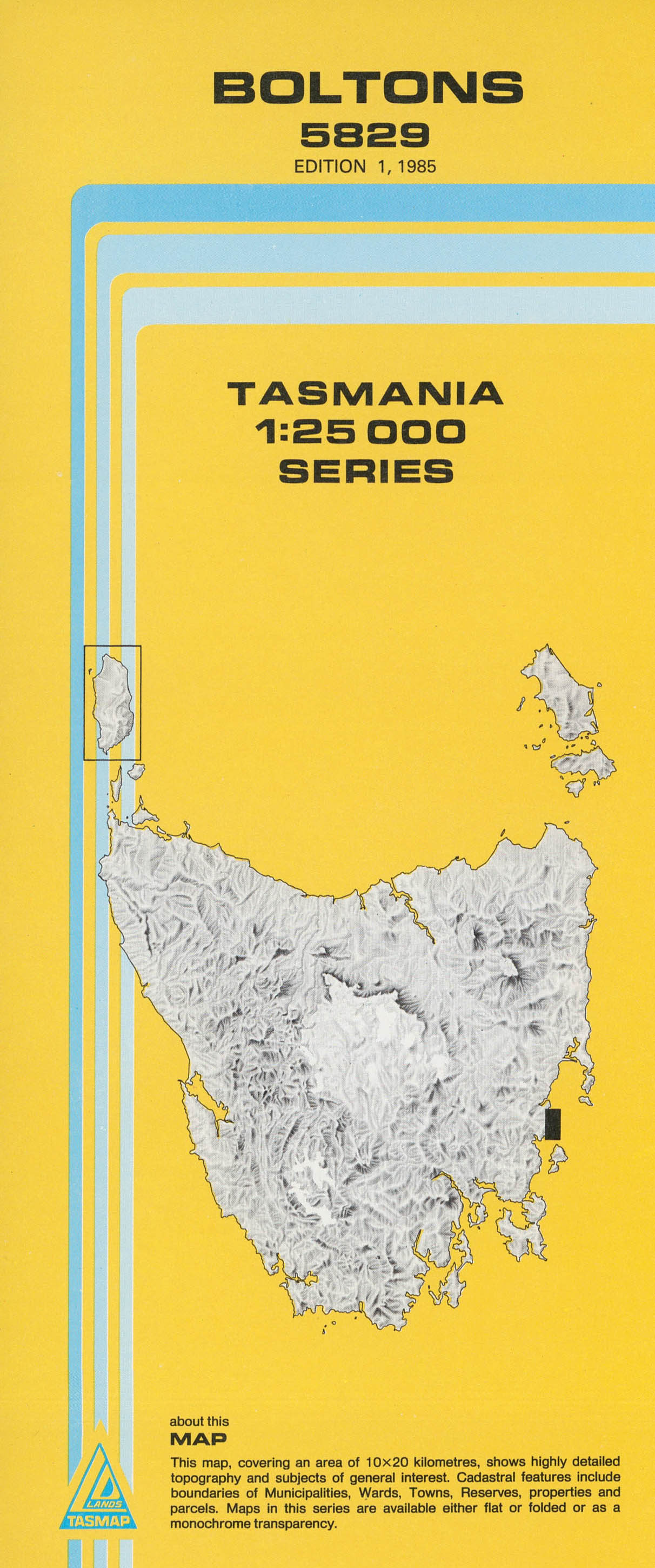 Boltons 1:25000 Topographic/Cadastral Map