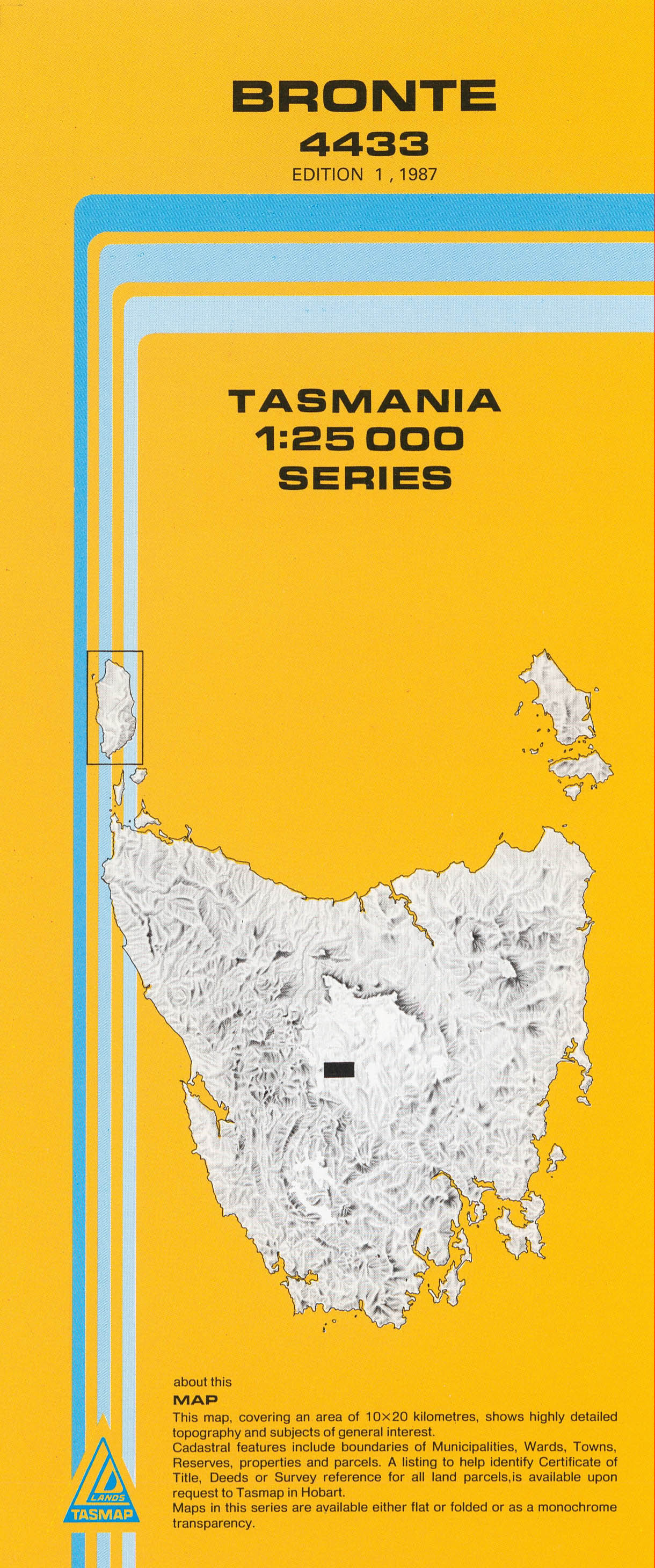 Bronte 1:25000 Topographic/Cadastral Map