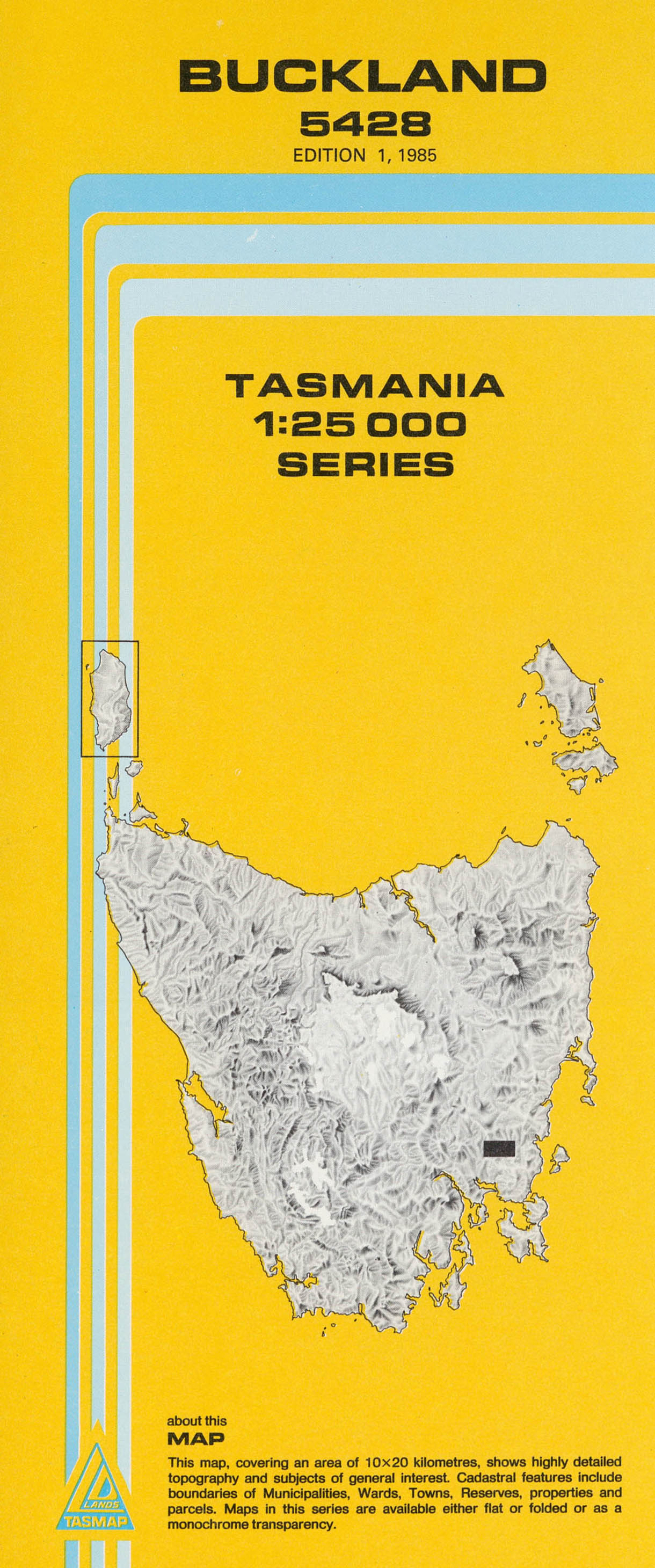 Buckland 1:25000 Topographic/Cadastral Map