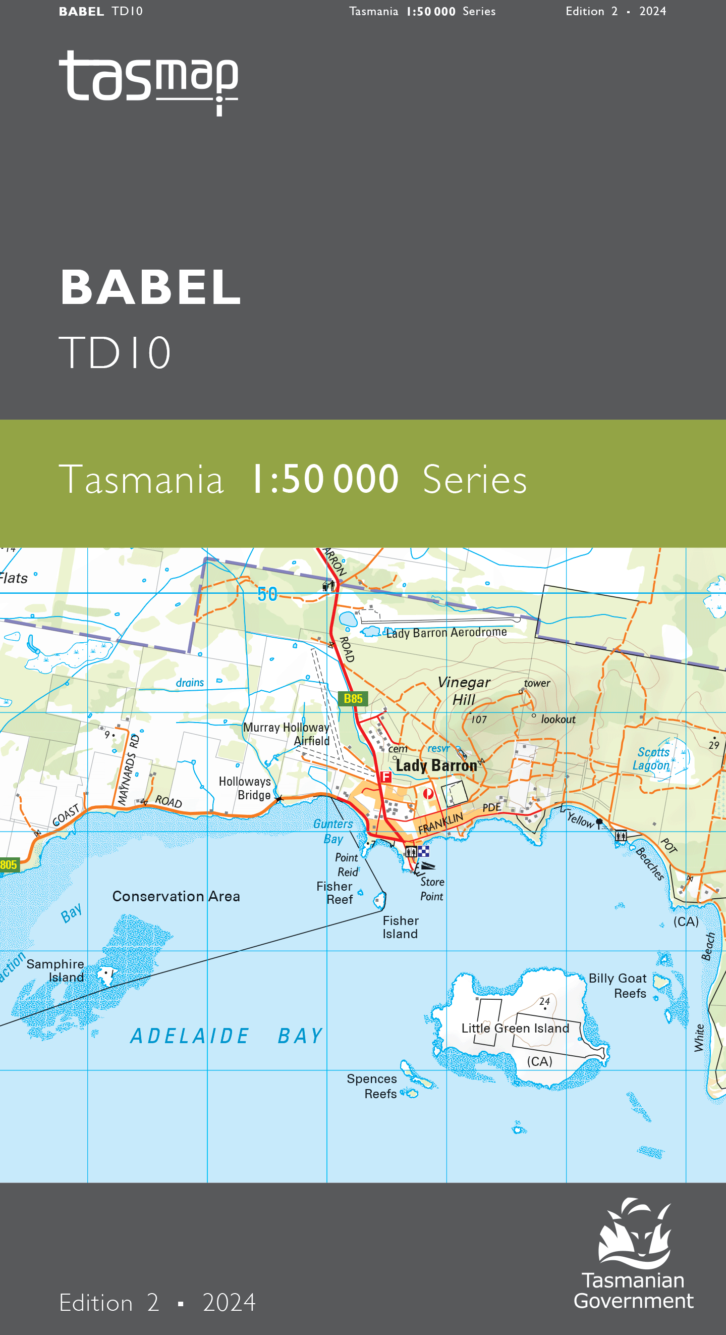 Cover of Babel TD10 1:50 000 Series map