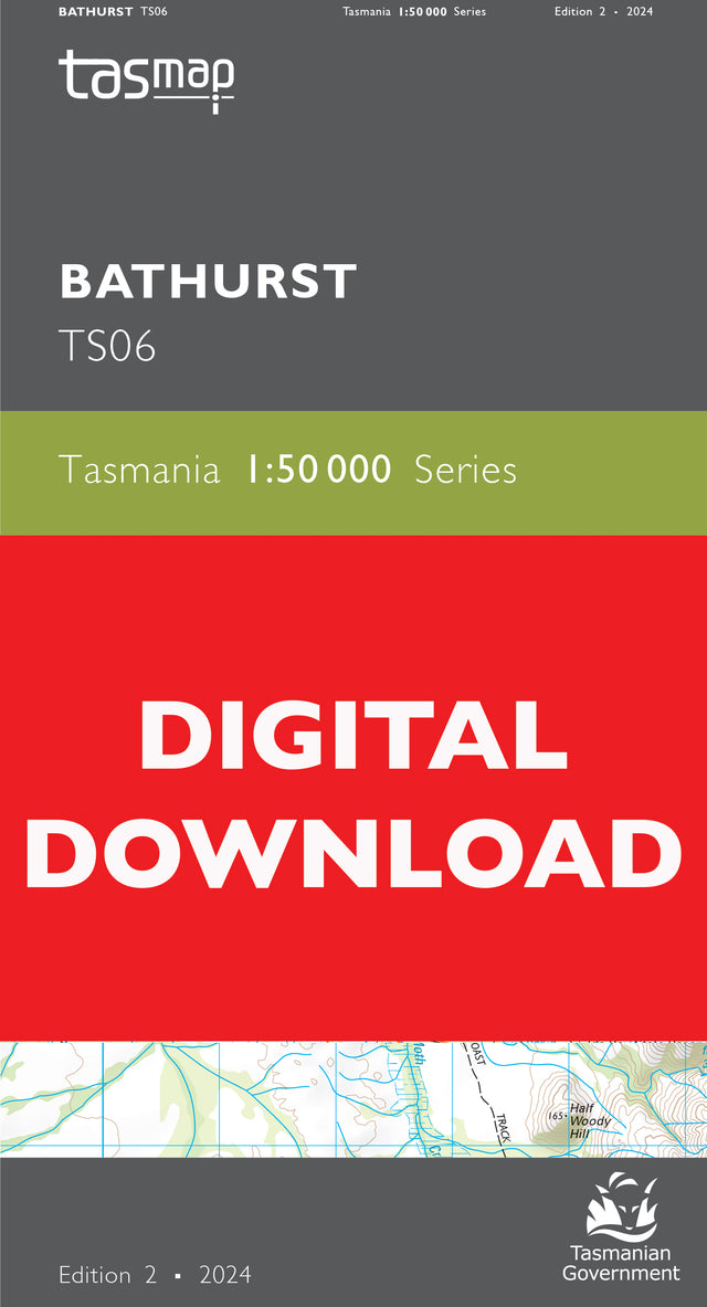 Cover of digital Bathurst TS06 1:50 000 Series map