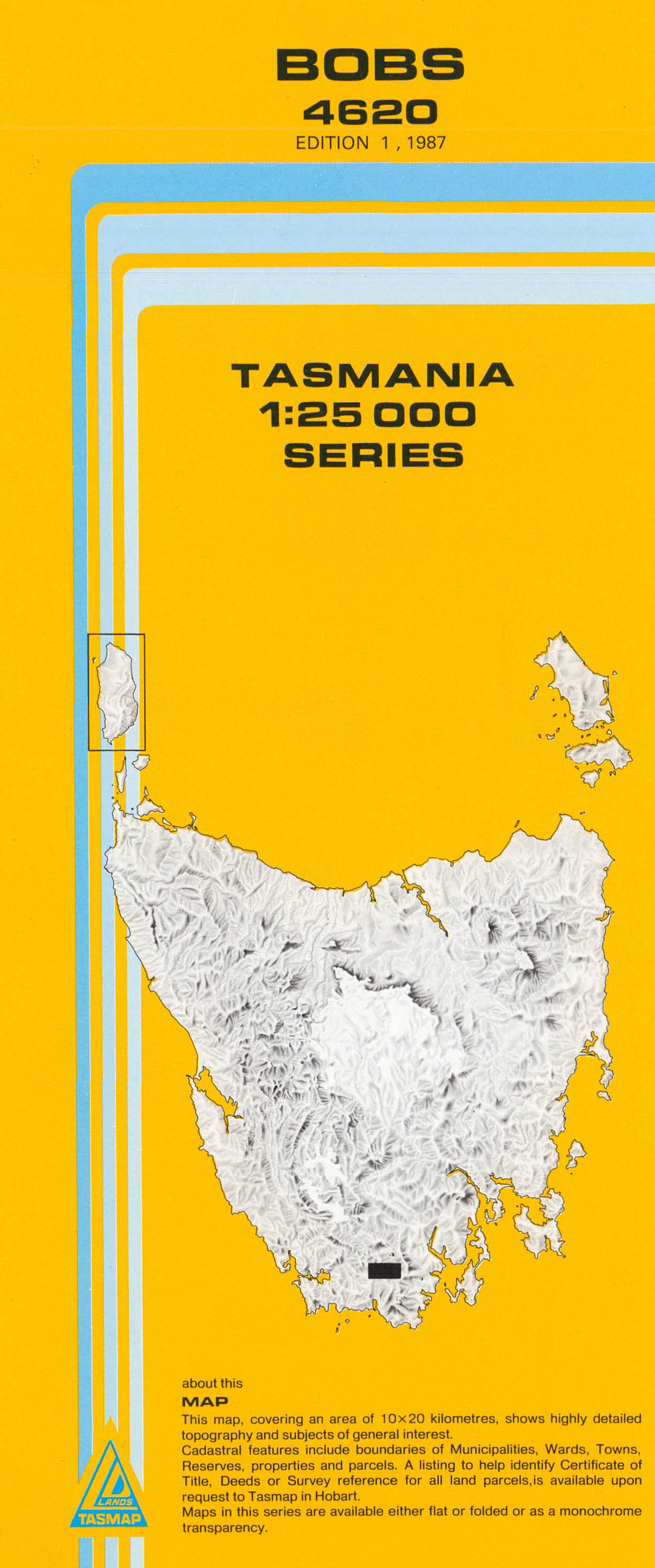 Bobs 1:25000 Topographic/Cadastral Map