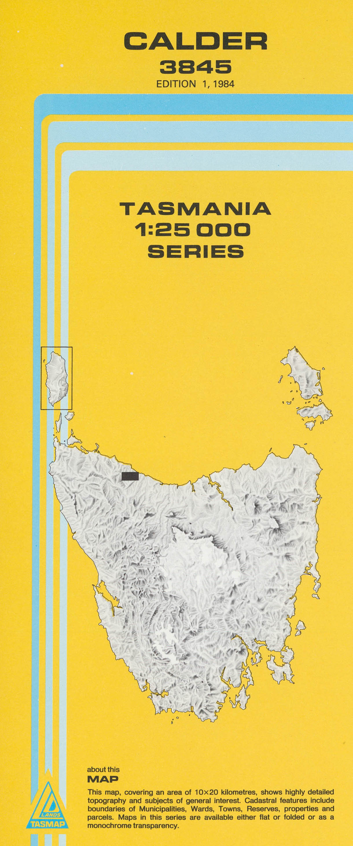 Calder 1:25000 Topographic/Cadastral Map