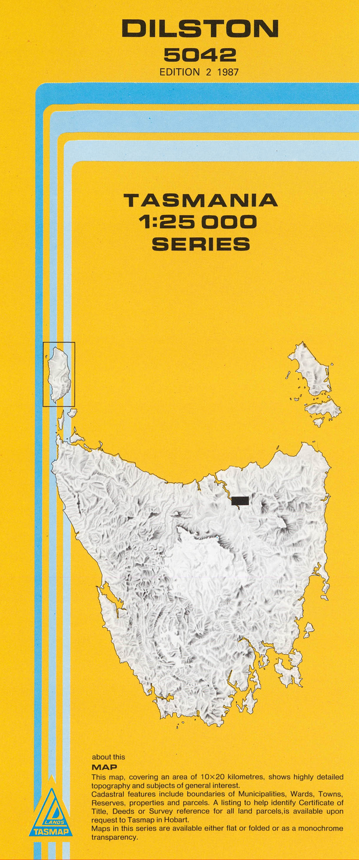 Dilston 1:25000 Topographic/Cadastral Map