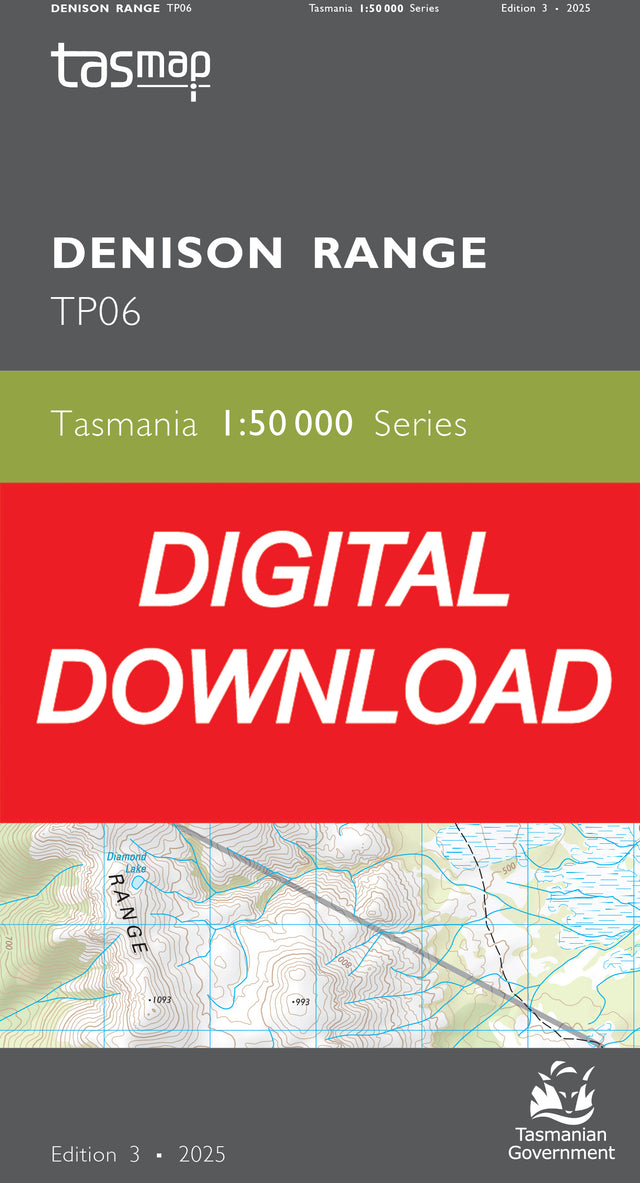 Cover of digital Denison Range TP06 1:50 000 Series map
