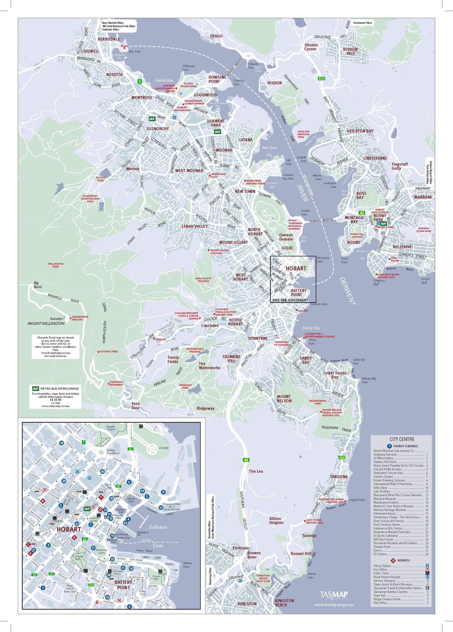 Thumbnail of Explore Hobart map