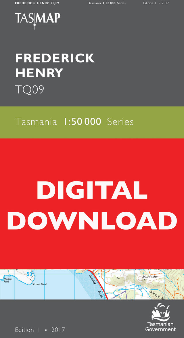 Cover of digital Frederick Henry TQ09 1:50 000 Series map