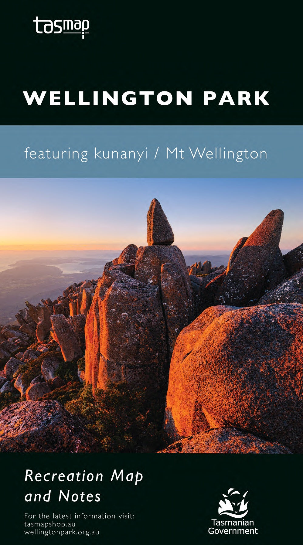 Wellington Park Recreation Map and Notes cover