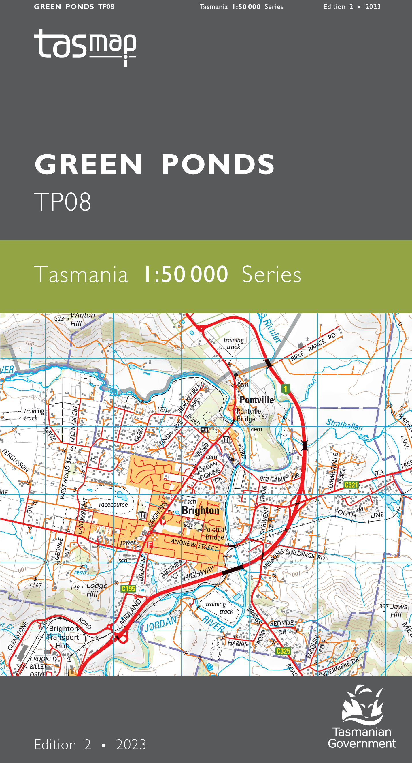 Cover of Green Ponds TP08 1:50 000 Series map