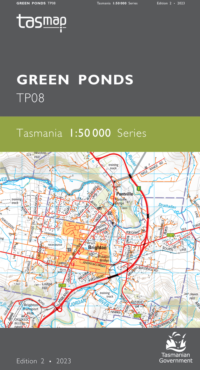 Cover of Green Ponds TP08 1:50 000 Series map