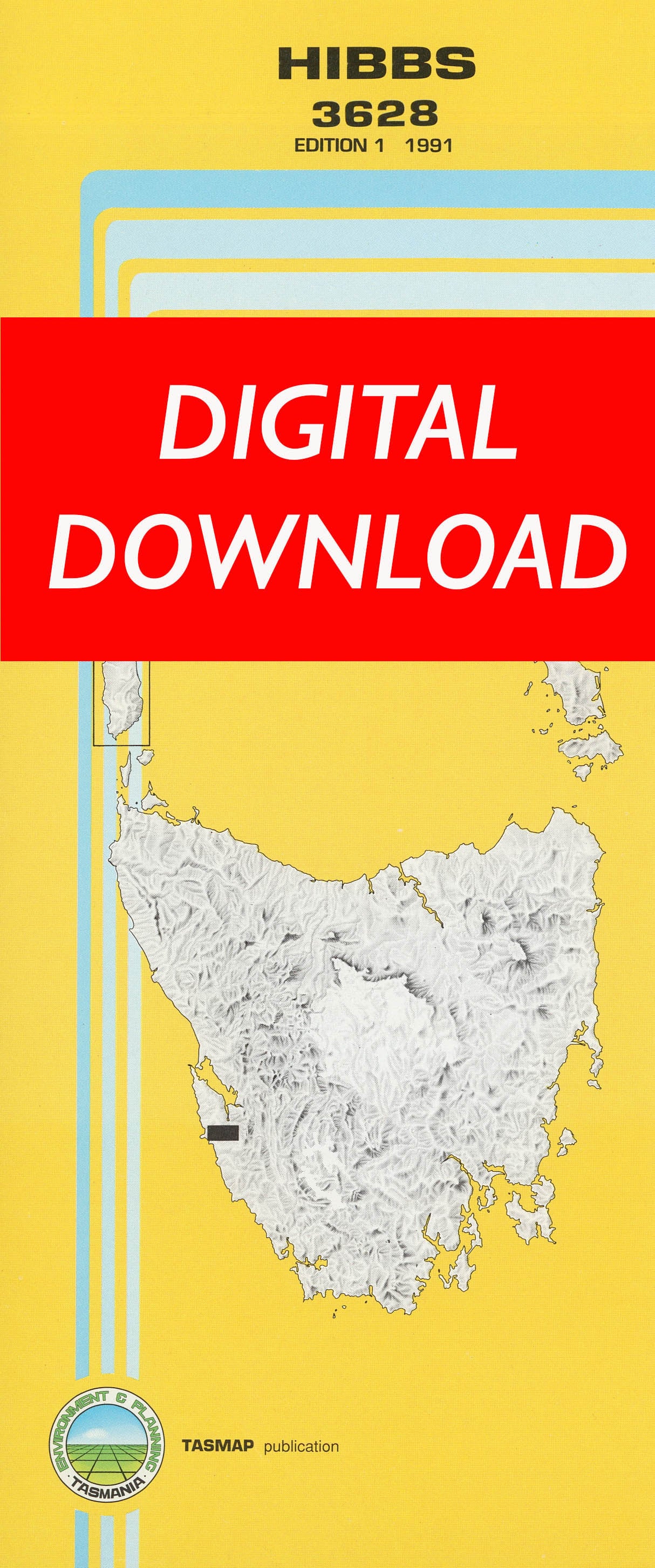 Cover of digital Hibbs 3628 1:25 000 map