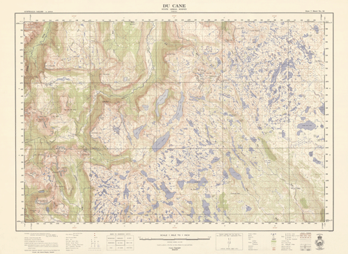 Historic Map Du Cane Ed1 1956 thumbnail