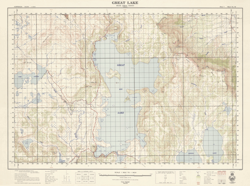 Historic Map Great Lake Ed 1 1954 thumbnail