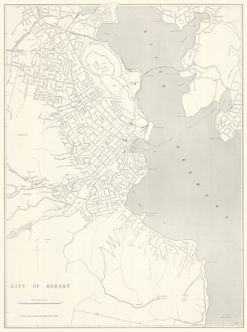 Historic Map City of Hobart 1948 thumbnail