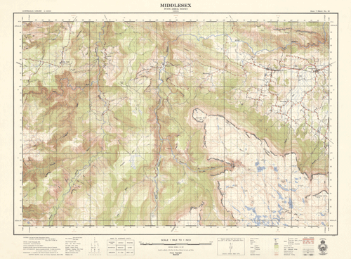 Historic Map Middlesex Ed 1 1956 thumbnail