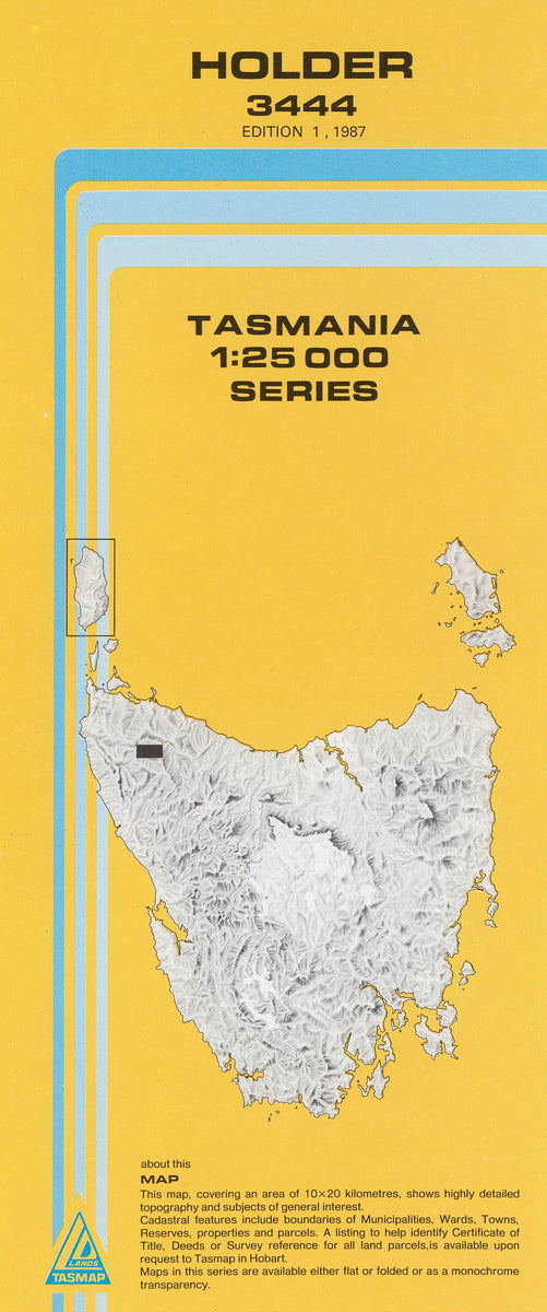 Holder 1:25000 Topographic/Cadastral Map – TASMAP