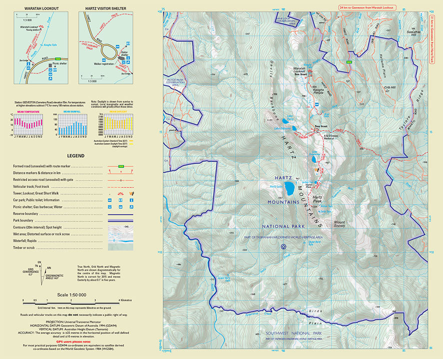 Thumbnail of Hartz Mountains National Park map 2022 edition