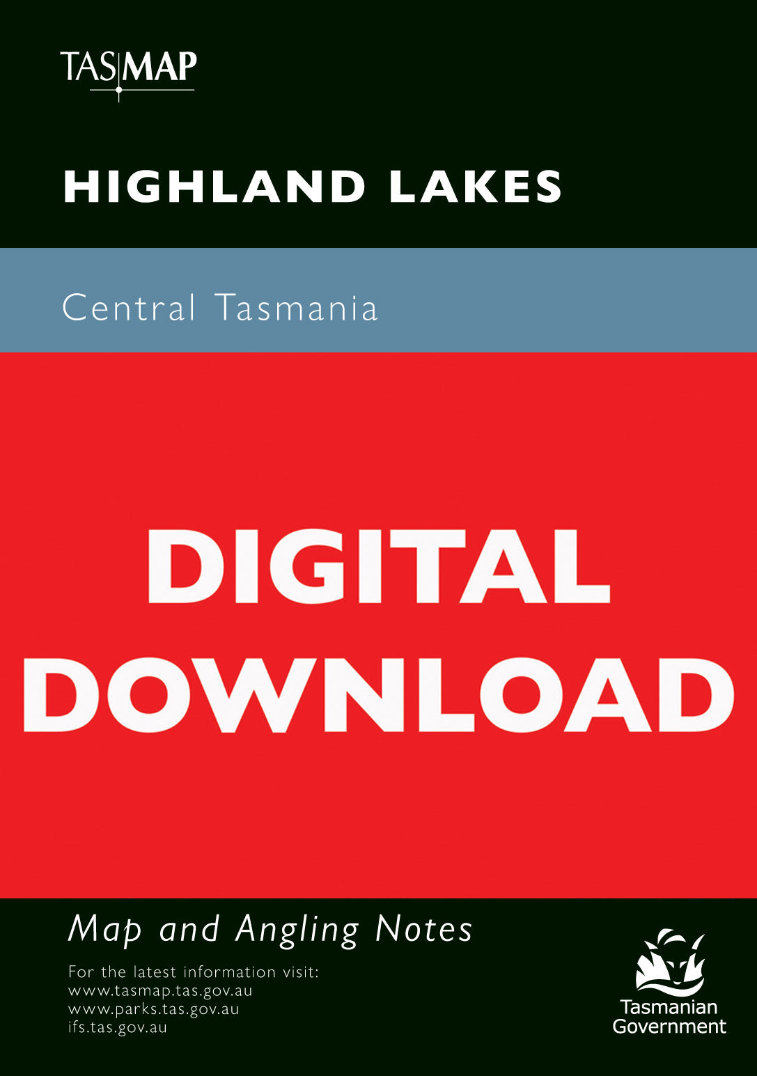 Cover of digital Highland Lakes map