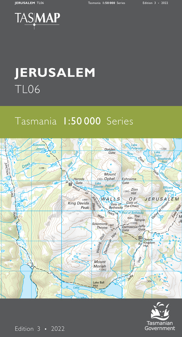 Cover of Jerusalem TL06 1:50 000 Series map