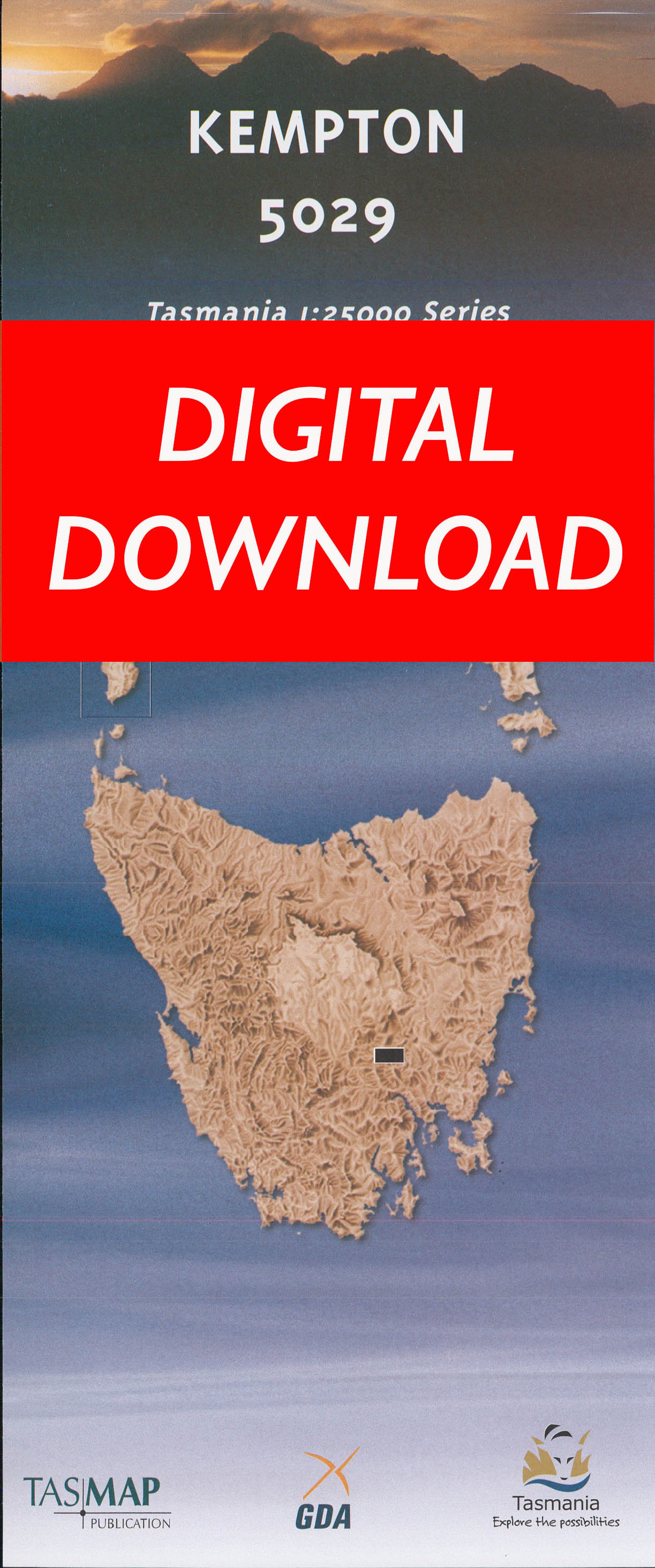 Cover of digital Kempton 5029 1:25 000 map