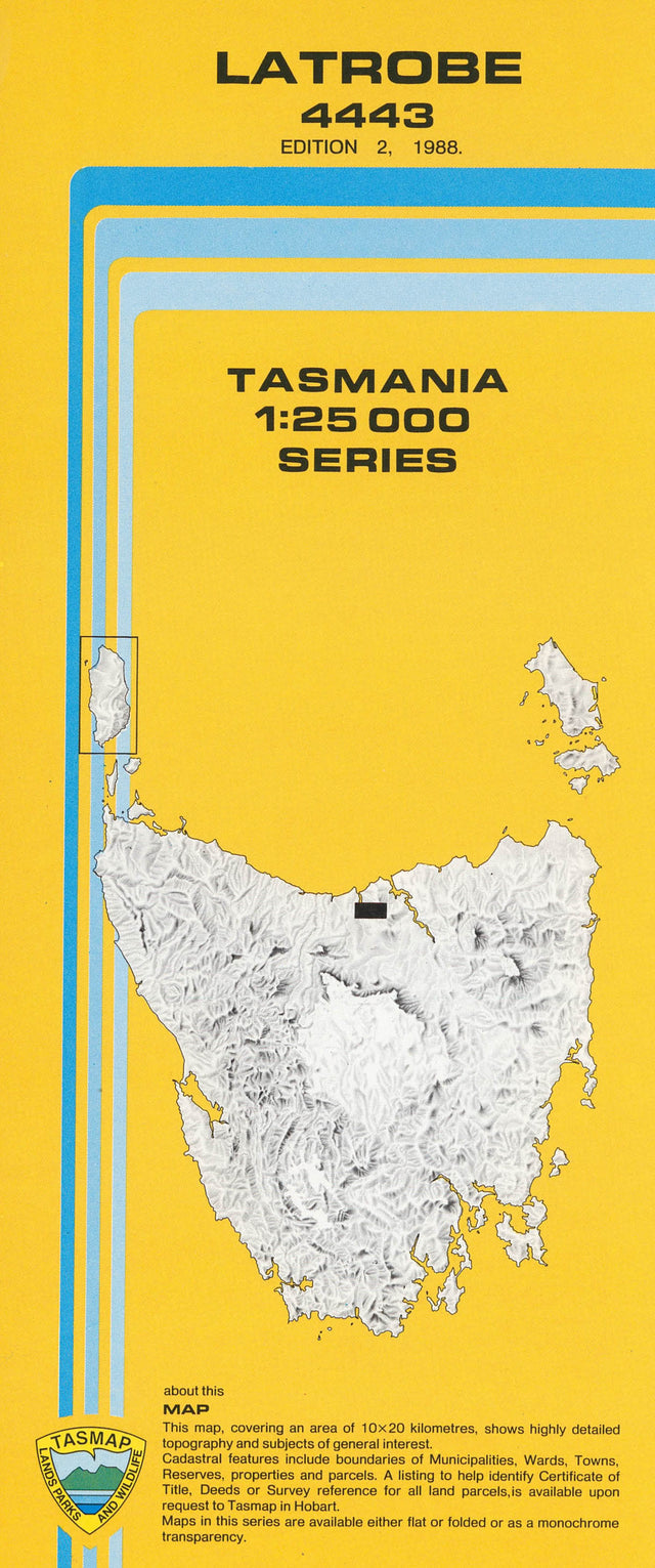 Cover of Latrobe 4443 1:25 000 map