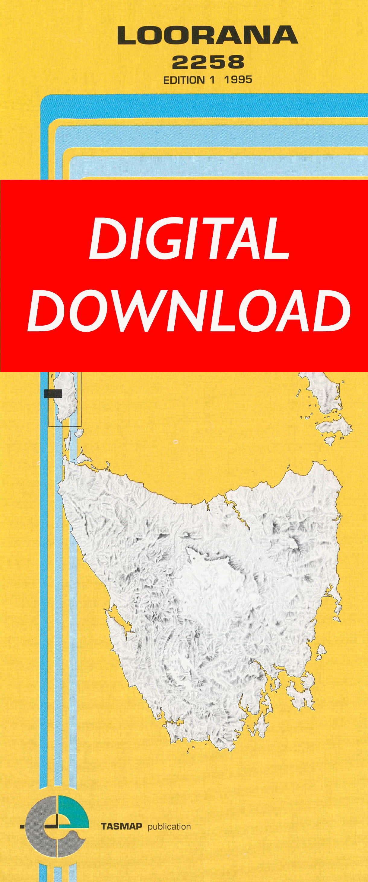 Cover of digital Loorana 2258 1:25 000 map