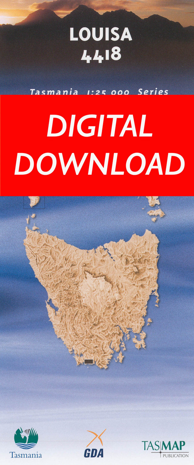 Cover of digital Louisa 4418 1:25 000 map