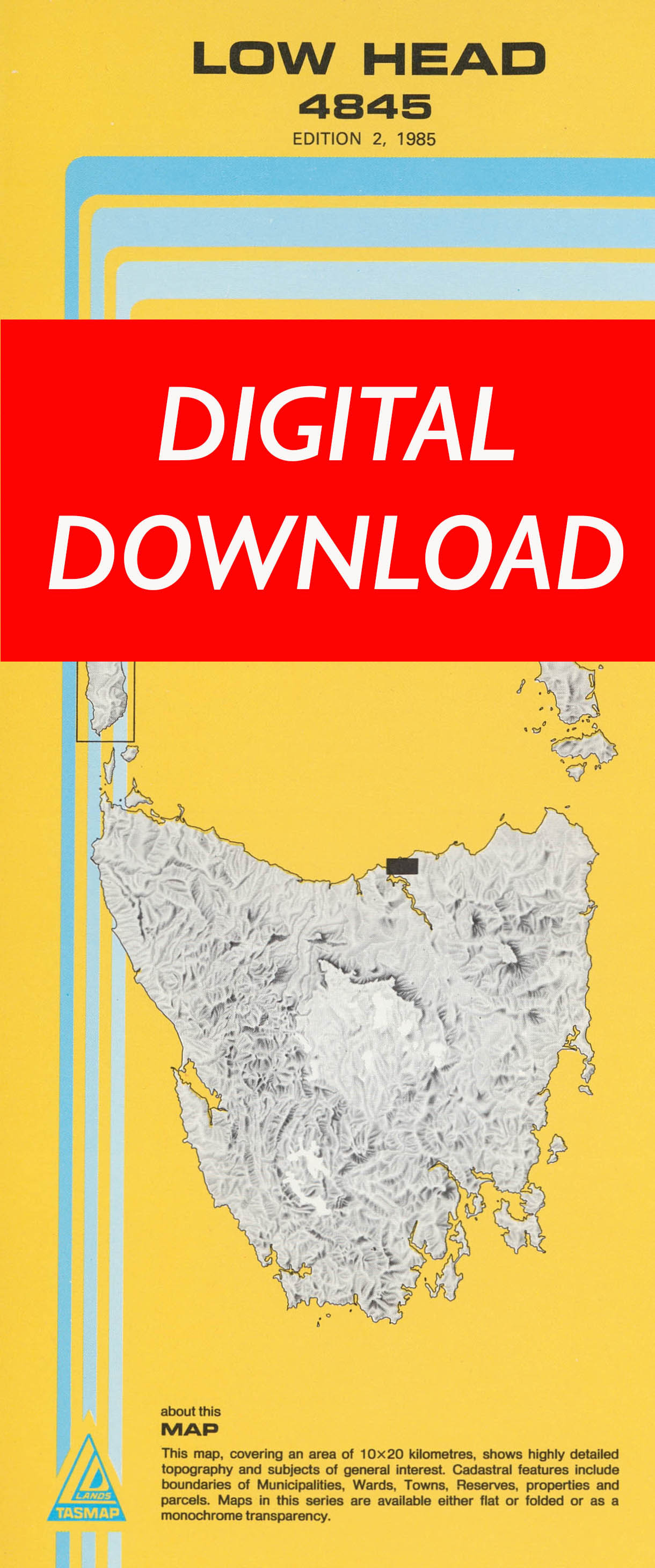 Cover of digital Low Head 4845 1:25 000 map