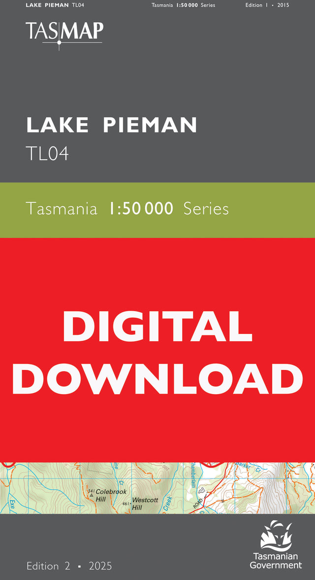 Lake Pieman 1:50000 Topographic Map