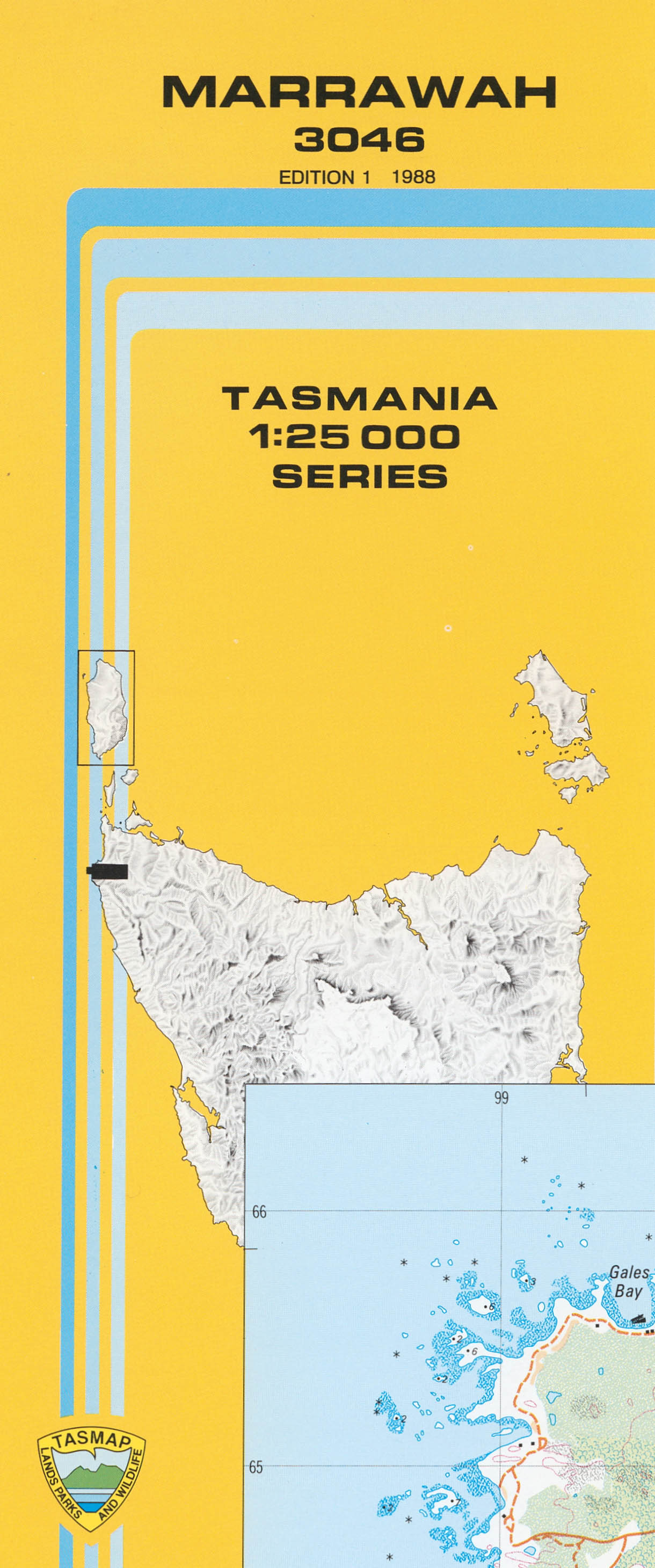 Cover of Marrawah 3046 1:25 000 map