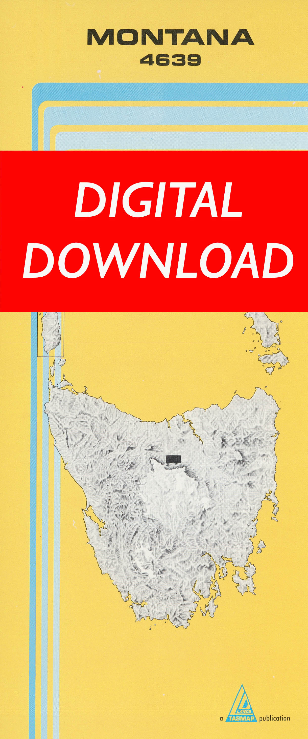 Cover of digital Montana 4639 1:25 000 map
