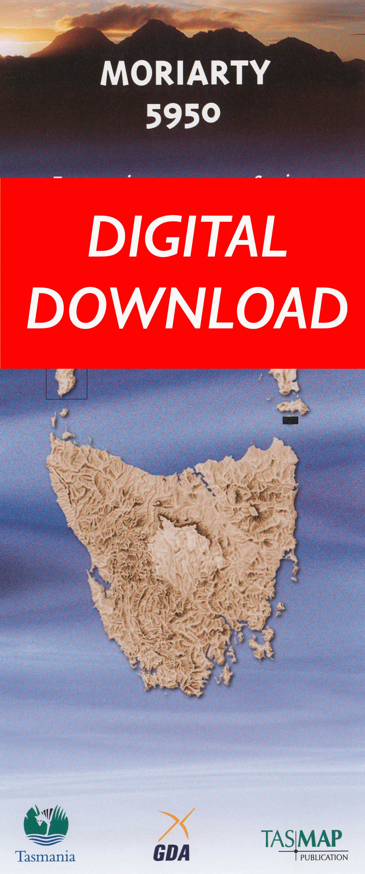 Cover of digital Moriarty 5950 1:25 000 map