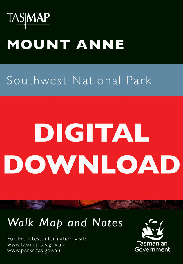 Cover of digital Mount Anne Walk map